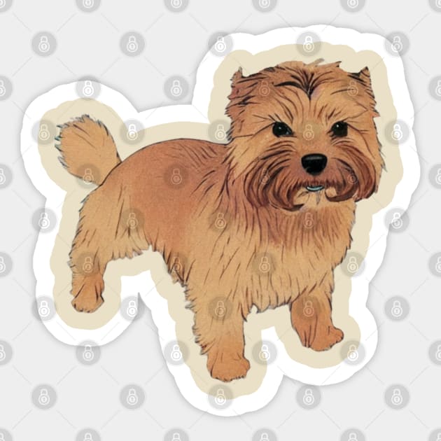 Just A Vintage Norfolk Terrier Dog Mom Cute Puppy Sticker by Mochabonk